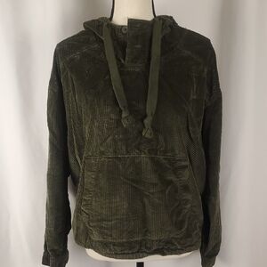 American Eagle Outfitters Forest Green Corduroy Hoodie